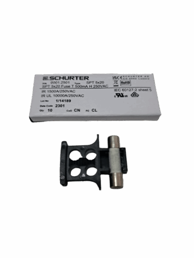 Siguranta ceramica SCHURTER 500mA/250VAC - imagine 1